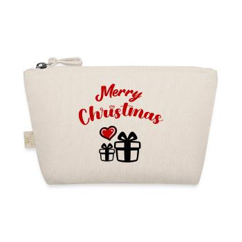 Merry Christmas - Bio-Täschchen - Natur - Vorne