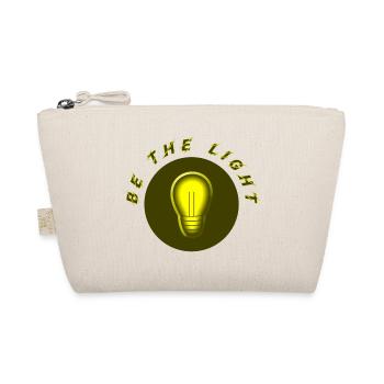 Light Idea Lamp Icon Yellow Circle be the light - Organic Pouch - nature - Front