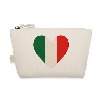 Cœur tricolore Italie - Trousse biologique - nature - Devant