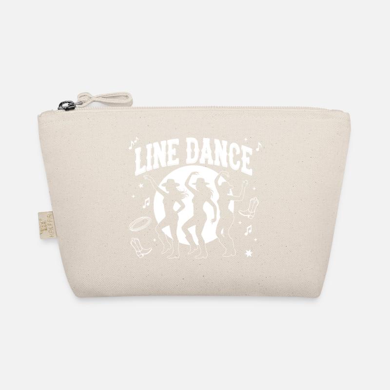Line Dance Silhouetten Mondnacht - Bio-Täschchen - Natur