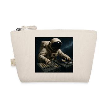Astronaut DJ on the turntable - Organic Pouch - nature - Front