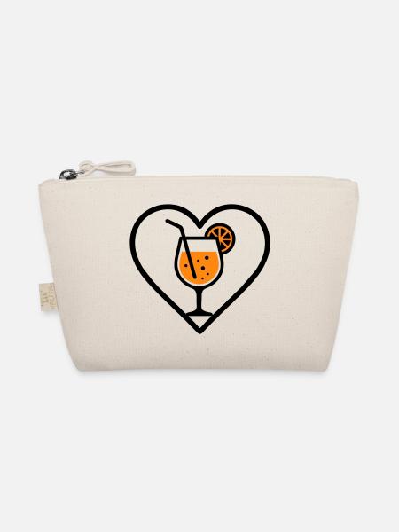 Spritz Heart Cocktail Orange Summer Drink - Organic Pouch - nature - Front