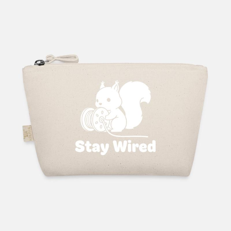 Stay Wired Eichhörnchen Bio-Täschchen