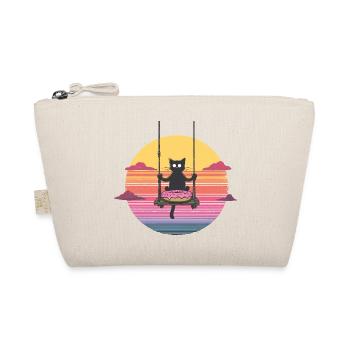 Katzenswing am Donut Sonnenuntergang - Bio-Täschchen - Natur - Vorne