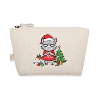 Le sombre chat de Noël refuse le Père Noël - Trousse biologique - nature - Devant