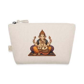 Ganesha Tabla - Bio-Täschchen - Natur - Vorne