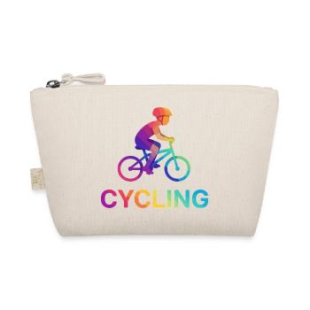 Enfant cycliste à gradient vibrant - Trousse biologique - nature - Devant