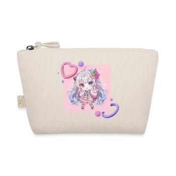 Accent en cœur chibi pastel - Trousse biologique - nature - Devant
