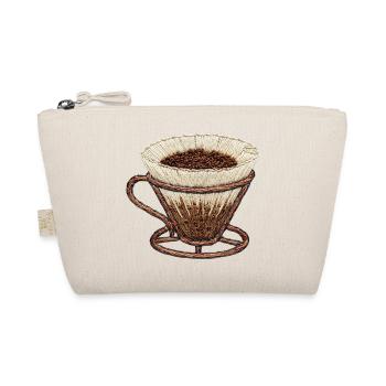 Filtre à café brodé – minimaliste (imprimé) - Trousse biologique - nature - Devant