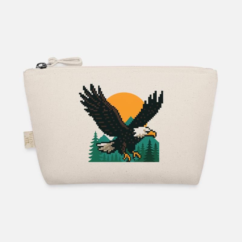 Eagle Pixel – Sunset in the mountains - Organic Pouch - nature