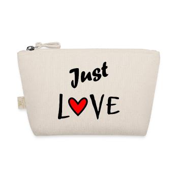 JUST LOVE. LOVE. I LOVE YOU. HEART. HAPPY BIRTHDAY. - Organic Pouch - nature - Front