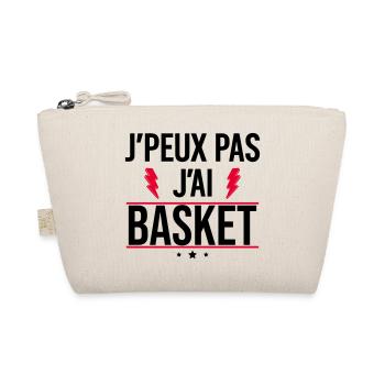 J’peux pas j’ai basket Humour Basket - Trousse biologique - nature - Devant