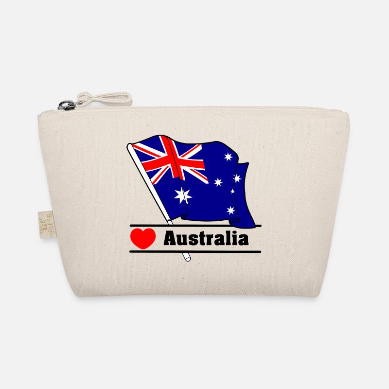 Australia Heartbeat Flag Organic Pouch