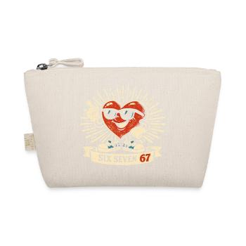 6 7 Sechs Sieben Valentinstag Herz Geschenk Lustig - Bio-Täschchen - Natur - Vorne