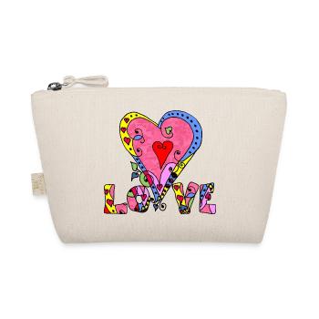 Heart - Organic Pouch - nature - Front