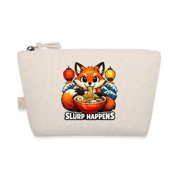 Fox Ramen Slurp Happens - Organic Pouch - nature - Front