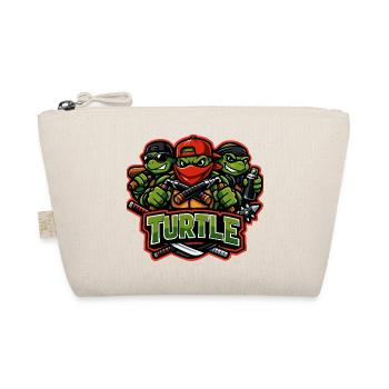 Urban Turtle Crew Street Fighter Mascot - Organic Pouch - nature - Front