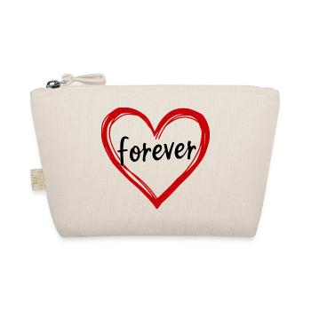Valentine's Day Red Heart Red Gift Valentine's Day - Organic Pouch - nature - Front