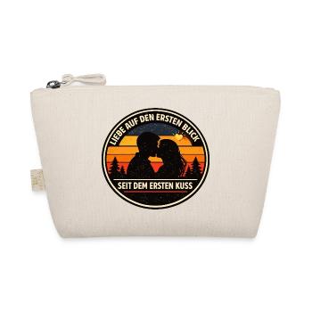 Love at First Sight Saying - Organic Pouch - nature - Front