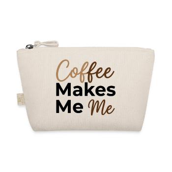 Coffee Makes Me Me - Coffee Lover Saying - Organic Pouch - nature - Front
