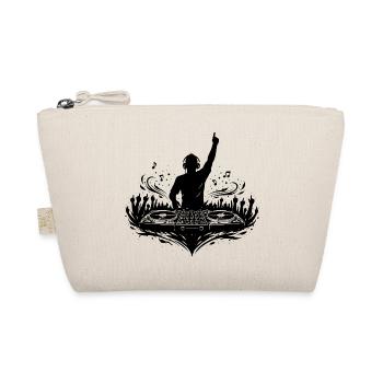 Cool DJ motif with music vibes - Organic Pouch - nature - Front