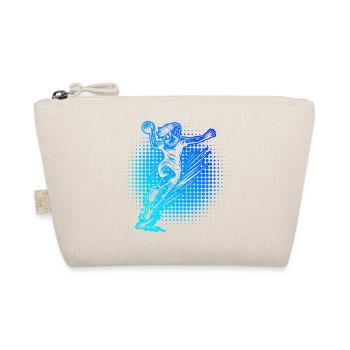 Lustiges Handball Motiv fuer Frauen - Bio-Täschchen - Natur - Vorne