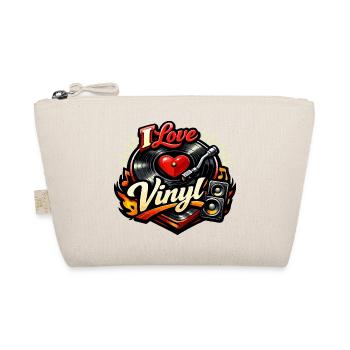 I Love Vinyl - Organic Pouch - nature - Front