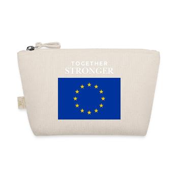 Zusammen stärker EU Flagge - Bio-Täschchen - Natur - Vorne