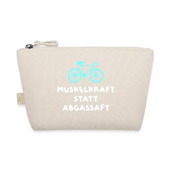 Fahrrad Kurier Rennrad coole Sprüche Quotes Humor  - Bio-Täschchen - Natur - Vorne
