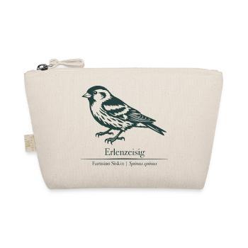 Erlenzeisig Silhouette | Ornithologie | Zeichnung - Bio-Täschchen - Natur - Vorne