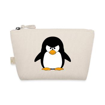 Angry Penguin Cartoon - Organic Pouch - nature - Front
