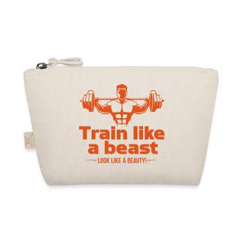 Train like a beast - look like a beauty - Bio-Täschchen - Natur - Vorne