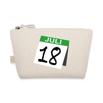 18. Geburtstag Kalender Juli Achtzehn - Bio-Täschchen - Natur - Vorne