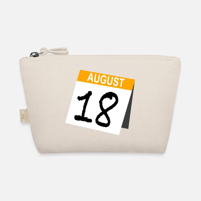 18. Geburtstag August Geschenk Kalender Bio-Täschchen