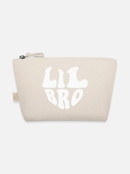 Logo du cœur de petit frère - Couleur personnalisable - Trousse biologique - nature - Devant