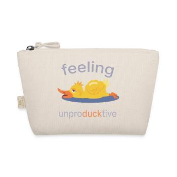 Feeling Unproducktive – Blue Duck Edition - Organic Pouch - nature - Front