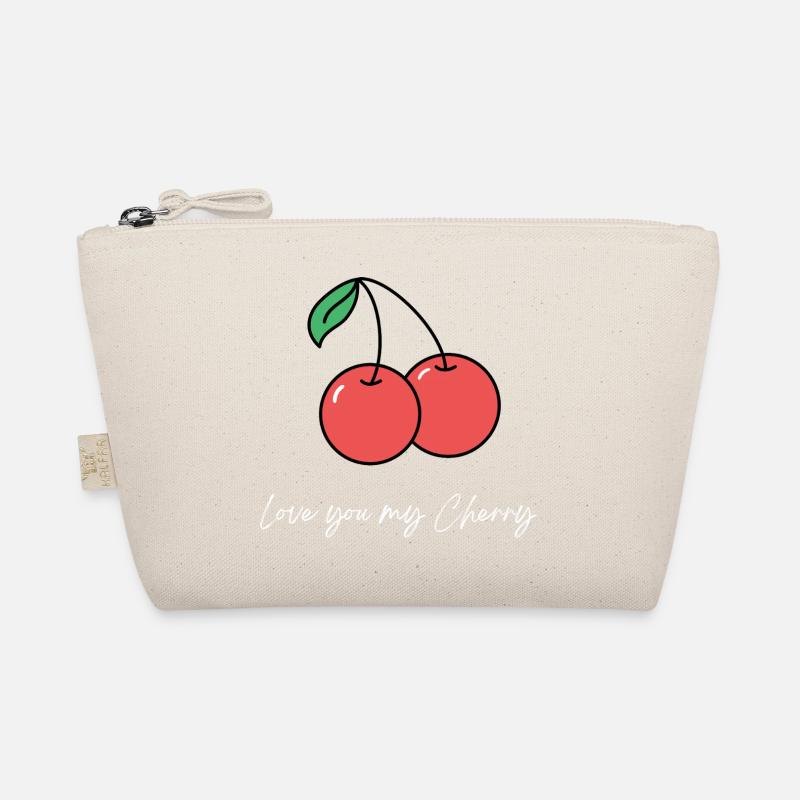Two cherries with a love greeting Organic Pouch