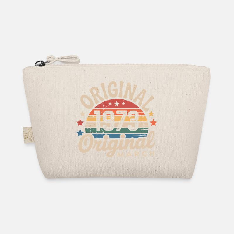 Born in March 1973 edition 1973 Vintage March 1973 Organic Pouch