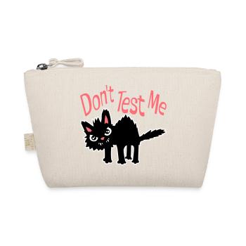 Ne me teste pas, chat coquin, citation drôle : logo - Trousse biologique - nature - Devant