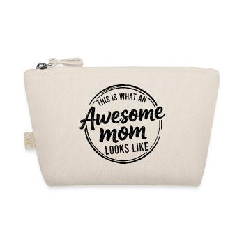 This is what a great mom looks like mom gift - Organic Pouch - nature - Front