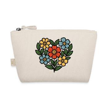 Bouquet Folk Style - Organic Pouch - nature - Front