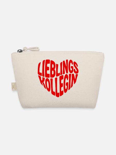 Lieblingskollegin Geschenk Tasse mit Herz - Bio-Täschchen - Natur