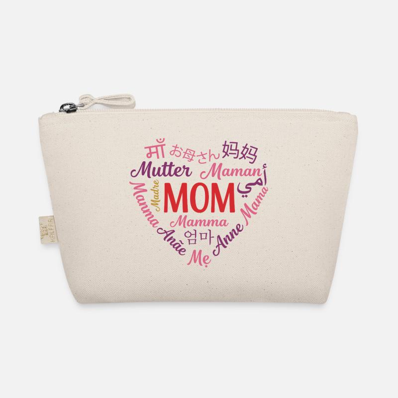 Mehrsprachiges Muttertagsgeschenk mit Mütterherzen Bio-Täschchen