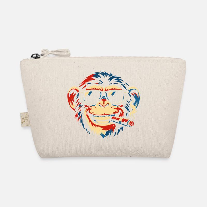 Art pop de singe à lunettes de soleil cigare Trousse biologique