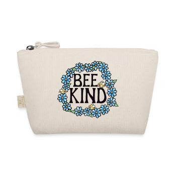 Be Kind Floral Circle - Organic Pouch - nature - Front