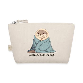 Schlotter Otter im Wintermodus - Bio-Täschchen - Natur - Vorne