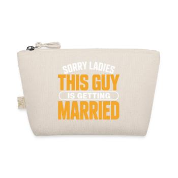This Guy Is Getting Married - Organic Pouch - nature - Front
