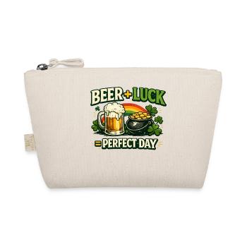 Bierglück Perfekter Tag - Bio-Täschchen - Natur - Vorne