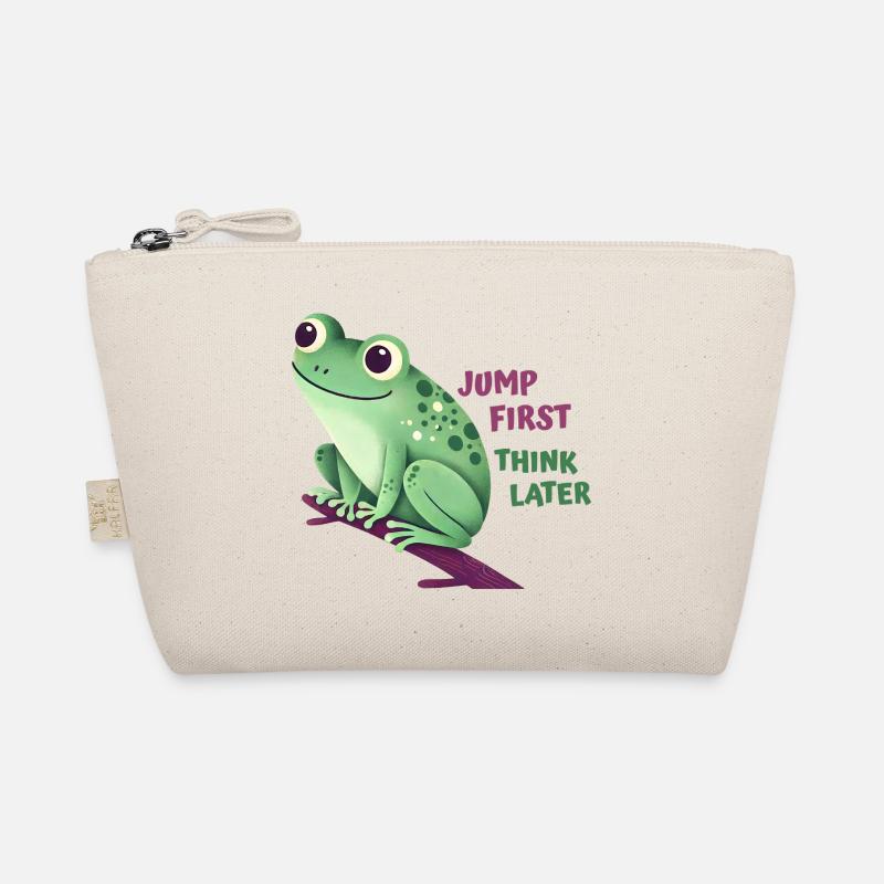 Frog with Quote Organic Pouch
