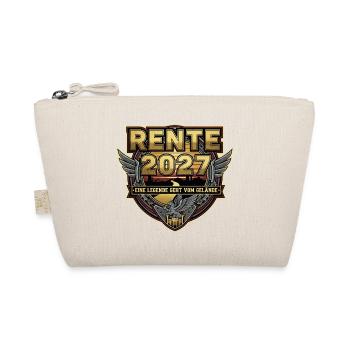Rente 2027 Rentner Rentnerin Legende Ruhestand - Bio-Täschchen - Natur - Vorne